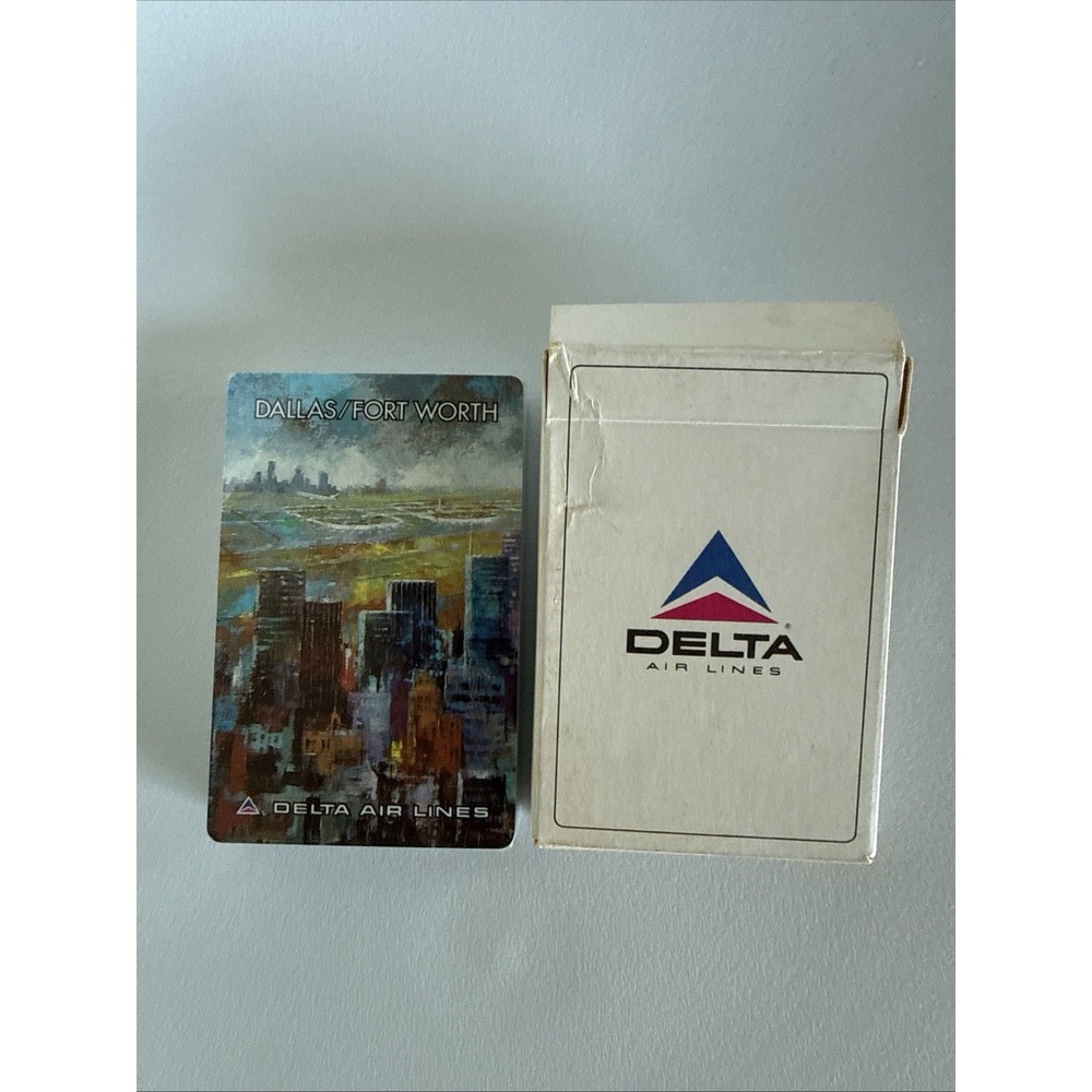Vintage Delta Airlines Dallas/Fort Worth Playing Cards Deck Sealed